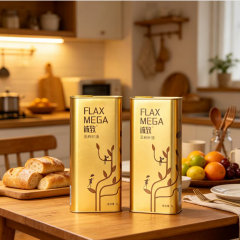 诚致亚麻籽油1L*2瓶一组（不带礼盒）