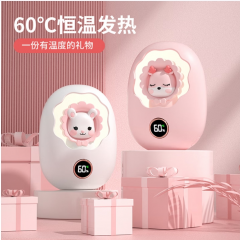 戈尔斯诺（GEERSINUO）GS-N1呆萌星暖手宝 五档温度可视Type-C迷你小巧带小夜灯8000mAh
