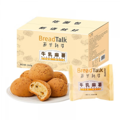 面包新语黑芝麻味牛乳麻薯260g*4箱（每箱10包）规格=4箱