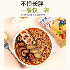 鲨鱼菲特0脂魔芋荞麦方便面60g*24袋非油炸  规格=60g*24袋