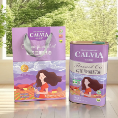 卡尔维娅有机亚麻籽油1000ml/罐送手提袋 规格=1000ml