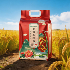 稻梁菽五常有机稻花香大米有机红色袋装5kg